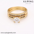 14445 xuping engagement gold Elegant Neutral Environmental Copper ring set